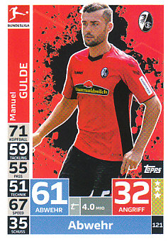 Manuel Gulde SC Freiburg 2018/19 Topps MA Bundesliga #121